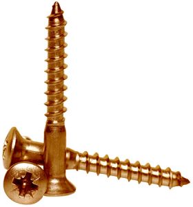 шуруп DIN7995 полупотай. PZ латунь