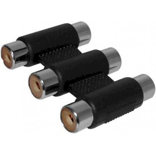 Переходник 3 гнезда RCA - 3 гнезда RCA