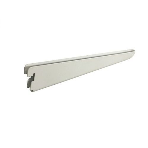 Кронштейн двуxпазный 230x12x50мм (до 75кг) белый Larvij