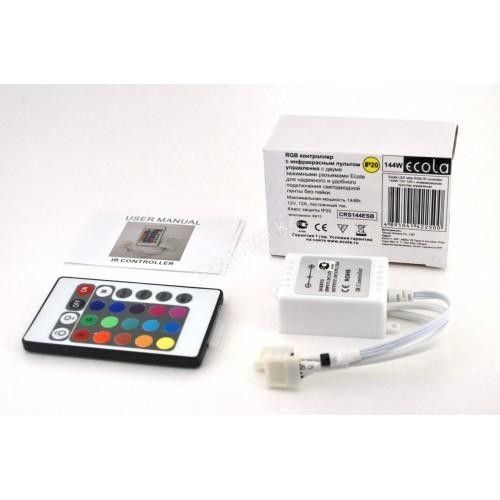 Контроллер для RGB лент Led с ПДУ-ИК 12В 144Вт 12А