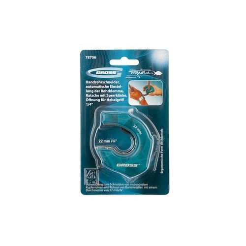 Труборез роликовый 22мм мини 3/4" авт. рег. зажима трубы GROSS Pirahna