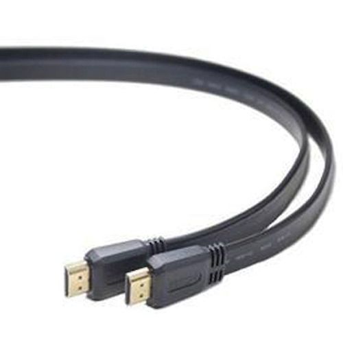 Шнур HDMI-HDMI   1м gold плоский