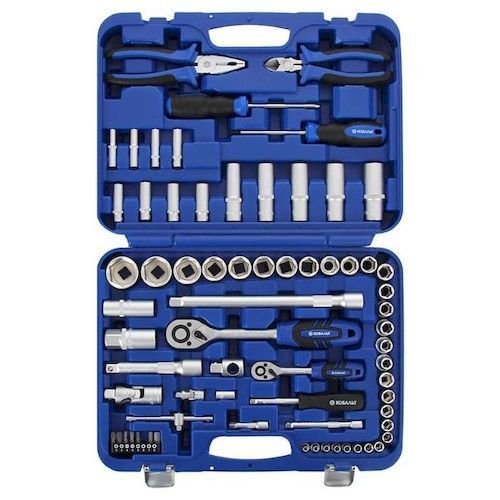 Набор универсального инструмента 1/4" и 1/2" (82 предмета) КОБАЛЬТ