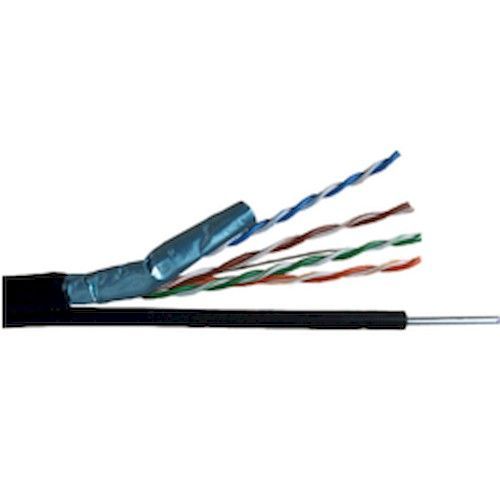 Кабель витая пара F/UTP4 cat.5e 25AWG Сu с экраном наружный ПЭ черный LanCable/Skynet/Netko