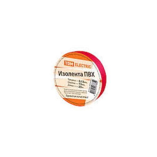 Изолента ПВХ 15мм х 20м красная TDM