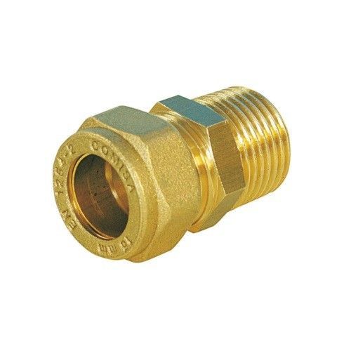 Муфта обжим лат.  8х1/2" НР