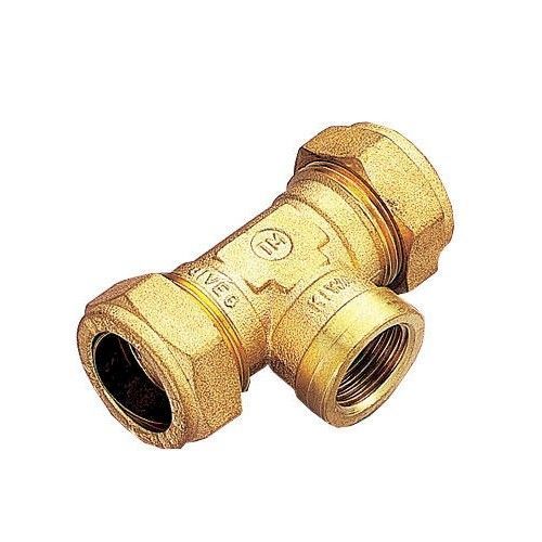 Тройник обжим лат. 22х1/2"х22 ВР