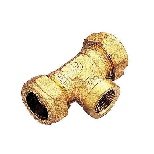 Тройник обжим лат. 22х3/4"х22 ВР