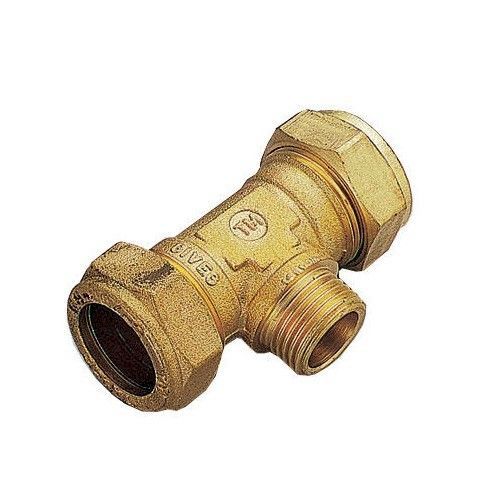 Тройник обжим лат. 22х3/4"х22 НР
