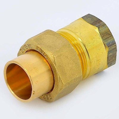 Соединитель разъемный под пайку бронза 18х1/2" ВР