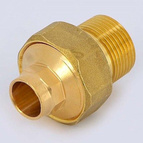 Соединитель разъемный под пайку бронза 15х3/4" НР