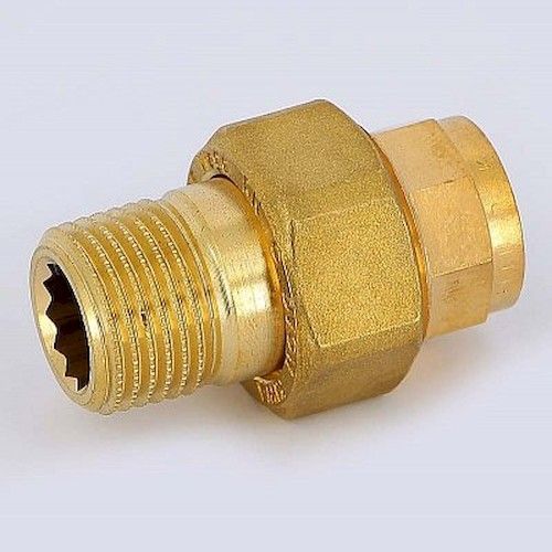 Соединитель разъемный под пайку бронза 18х1/2" НР
