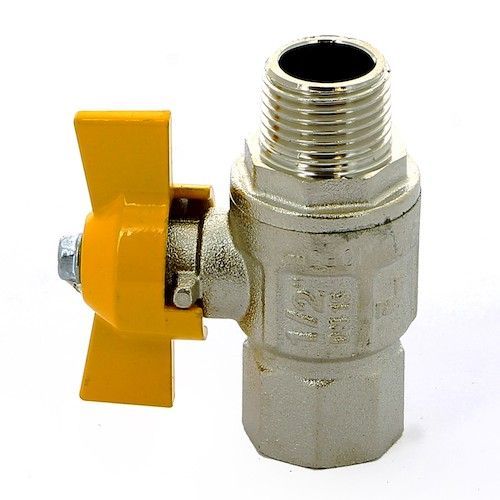 Кран шаровый для газа 1/2" В-Н бабочка London