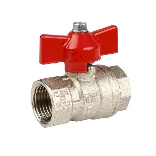 Кран шаровый 1/2" В-В бабочка Ideal