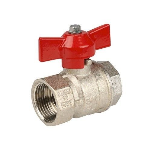 Кран шаровый 3/4" В-В бабочка Ideal