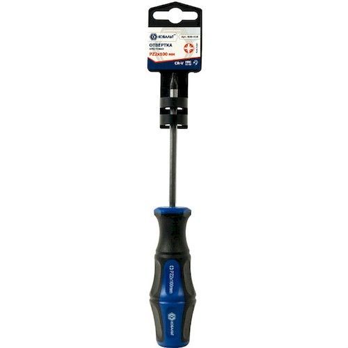 Отвертка PZ2х100мм 2К-рукоятка PRO Cr-V КОБАЛЬТ Ultra Grip
