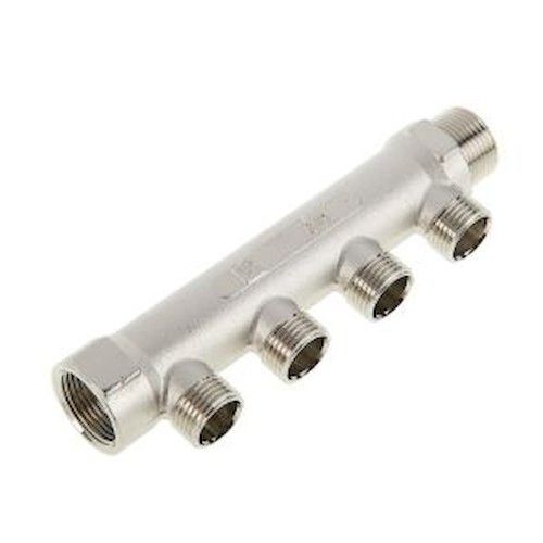 Коллектор 4 выхода никель 3/4"х1/2" НР