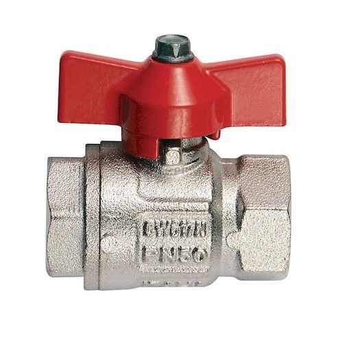 Кран шаровый 1/4" В-В бабочка Ideal