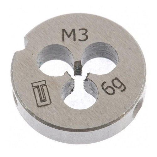 Плашка метрическая  М3х0,5мм правая