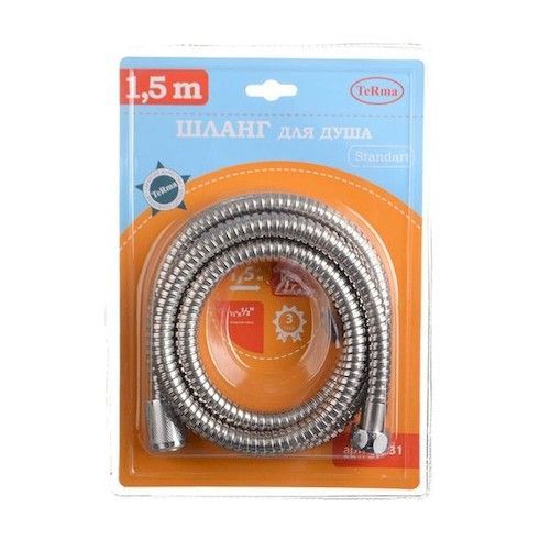 Шланг для душа Terma Standart нерж.сталь 1/2"х1/2" 1,5м