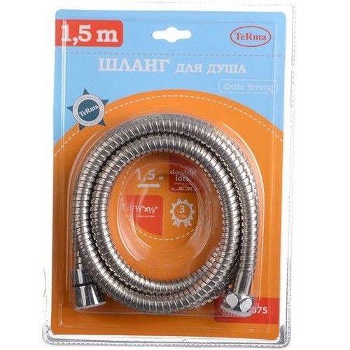 Шланг для душа Terma Extra Strong нерж.сталь 1/2"х1/2" 1,5м