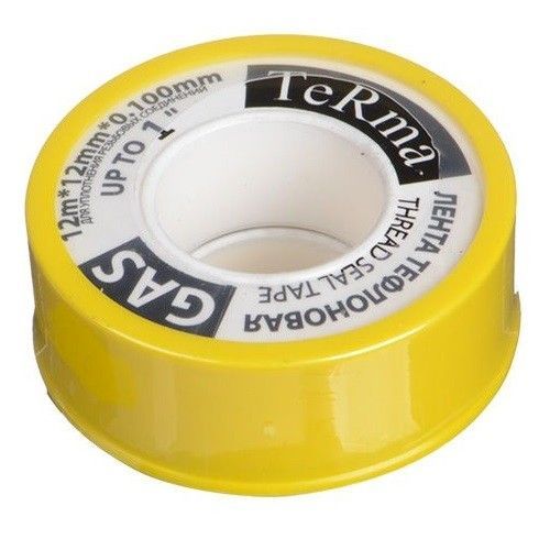 Лента Фум для газа 1" 12х0,1мм 12м Terma Gas