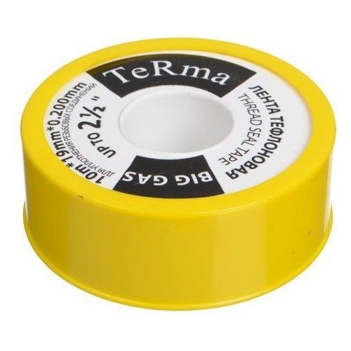Лента Фум для газа 2 1/2" 19х0,2мм 10м Terma Big Gas