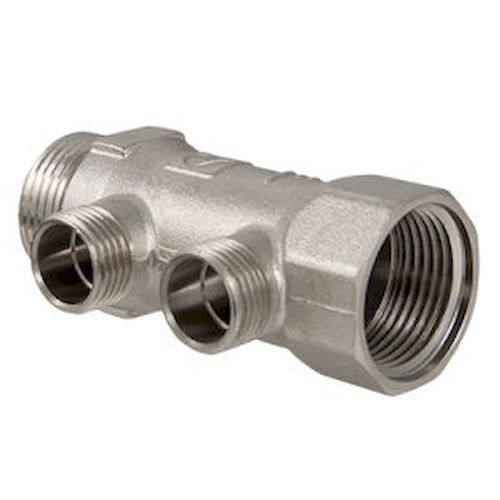 Коллектор 2 выхода никель 3/4"х1/2" НР