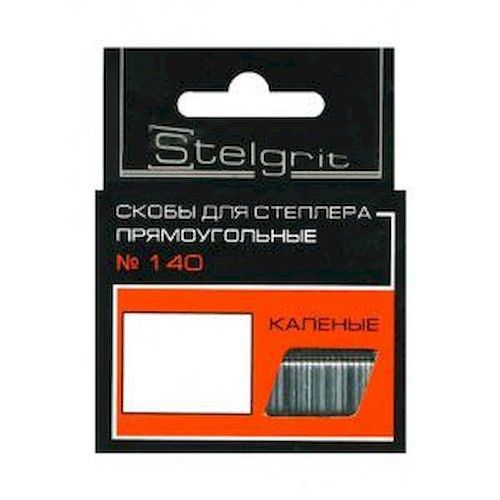 Скобы 14мм для степлера тип 140 закаленные 10,6мм (1000шт) Stelgrit