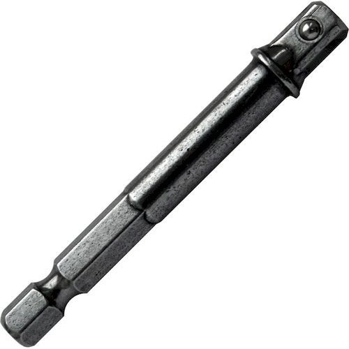 Переходник-Адаптер 1/4" 65мм квадрат для головок HEX 1/4" Практика