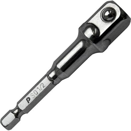 Переходник-Адаптер 1/2" 75мм квадрат для головок HEX 1/4" Практика