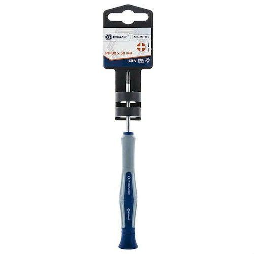 Отвертка для точных работ Ultra Grip PH00х50мм Cr-V 2К-рукоятка КОБАЛЬТ