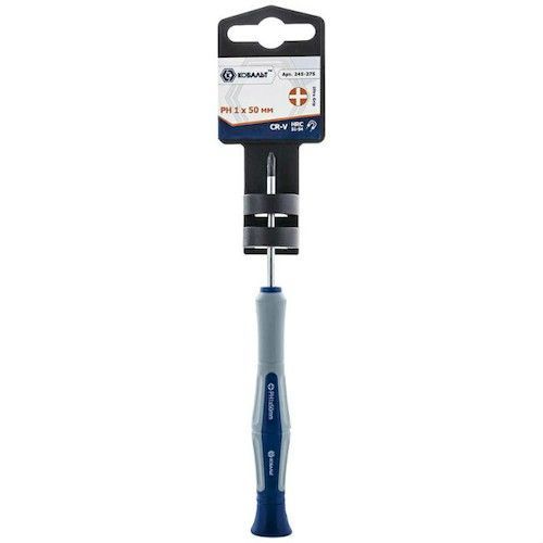 Отвертка для точных работ Ultra Grip PH1х50мм Cr-V 2К-рукоятка КОБАЛЬТ