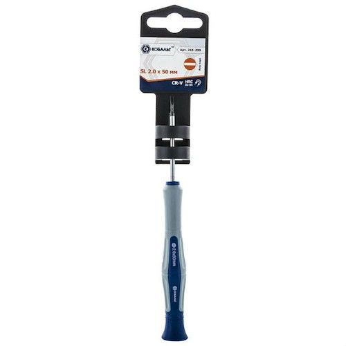 Отвертка для точных работ Ultra Grip SL2х50мм Cr-V 2К-рукоятка КОБАЛЬТ
