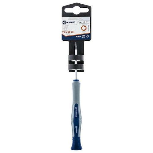 Отвертка для точных работ Ultra Grip T5х50мм Cr-V 2К-рукоятка КОБАЛЬТ