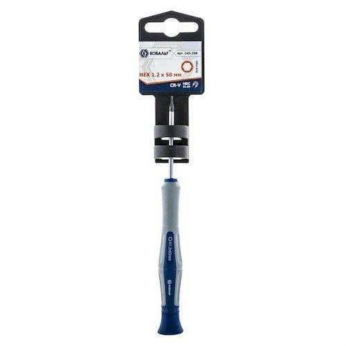 Отвертка для точных работ Ultra Grip HEX1,2х50мм Cr-V 2К-рукоятка КОБАЛЬТ