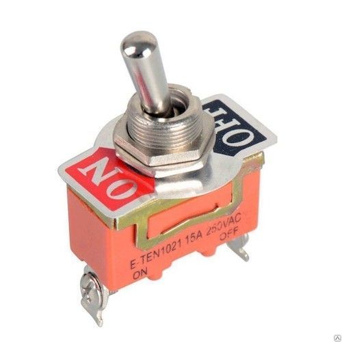 Тумблер 15А 250В ON-OFF, однополюсной Rexant KN-101