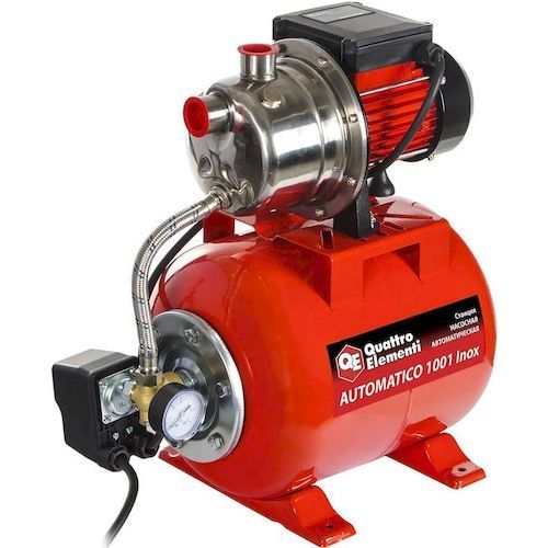 Насосная станция QE Automatico 1001 Inox (1000Вт, 19л, 60л/мин, напор 40м, гл.8м)