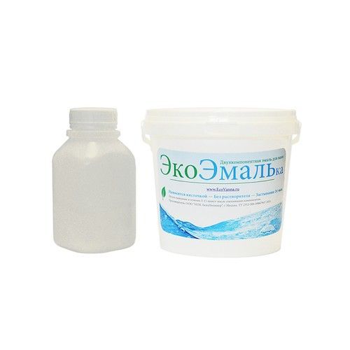 Эмаль для ванны 0,8кг ЭкоЭмалька