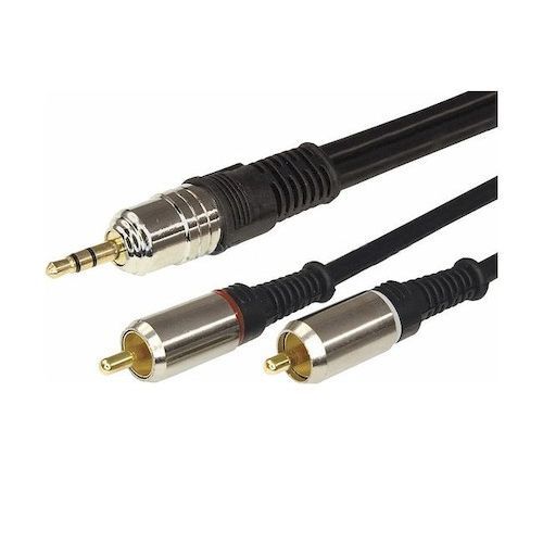 Шнур 3,5шт-2RCA  1,5м литой
