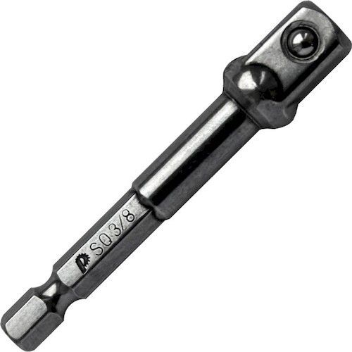 Переходник-Адаптер 3/8" 65мм квадрат для головок HEX 1/4" Практика