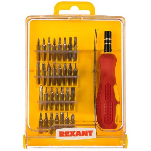 Набор бит для точных работ с рукояткой (32шт) Rexant