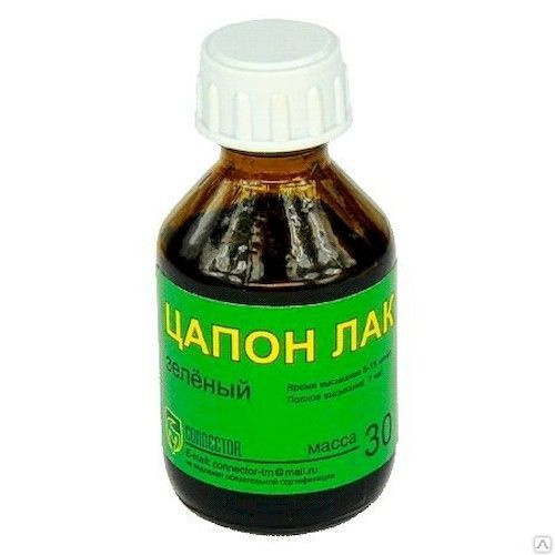 Лак цапон 30мл зеленый