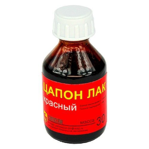 Лак цапон 30мл красный