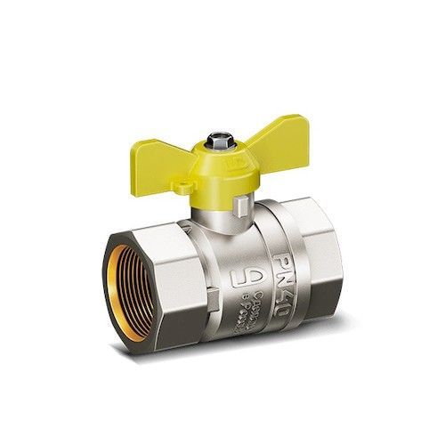 Кран шаровый для газа 1/2" В-В бабочка LD Pride