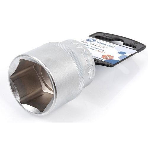 Головка торцевая 1/2" 30мм 6-гран. Cr-V КОБАЛЬТ