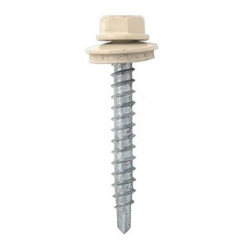 Саморез кровельный 4,8х35 слоновая кость RAL1014 (250шт)