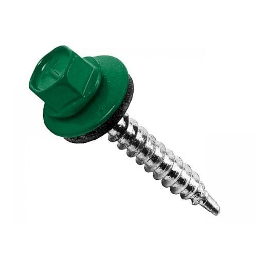 Саморез кровельный 5,5х19 зеленый RAL6005 (250шт)