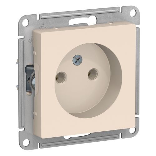 Розетка СУ 1-мес. бежевый SE AtlasDesign
