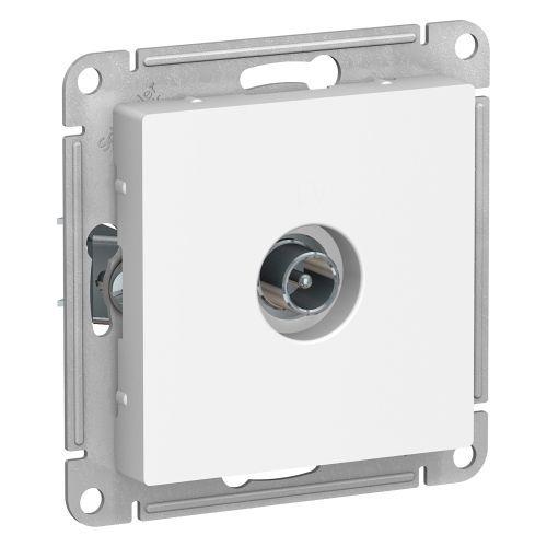Розетка СУ 1-мес., TV, оконечная, 1dB белый SE AtlasDesign